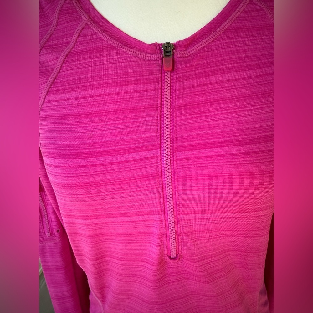 Athleta Women's Pacifica UPF Shirt Long Sleeve hot, pink size medium - Picture 5 of 13